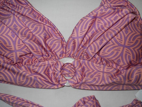 Antonio Melani New Womens Lavender Nuevo Key Halter S Bikini Top Bathing Suit - Picture 2 of 3