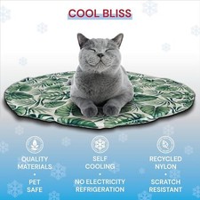 22" ROUND COOLING MAT Keeps Pets Cool Dogs Cats Animals Cushion Pad NEW