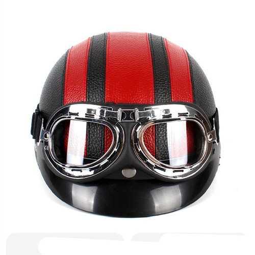 Casque 3/4 Homme Femme Casque Moto Rétro 3/4 - Homologué ECE