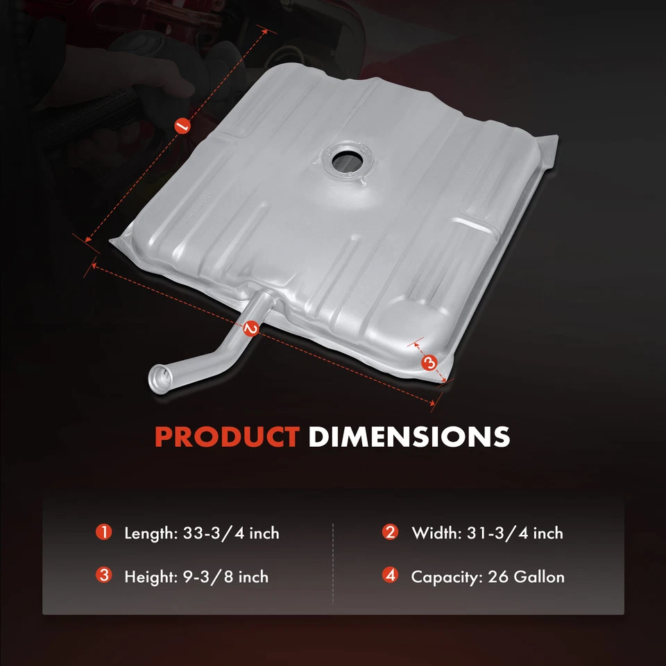 Nuevo tanque de combustible de 26 galones con anillo de bloqueo para Oldsmobile Delta 88 1975 1976 419546 Foto 4 de 4