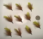 10 Dressed Double Fishing Frog Hook,with Deer Hair,Feather,Flashing, Fly Fishing — photo 2