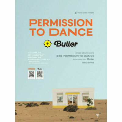 BTS Permission to Dance & Butter Piano Score Book / Korean Book