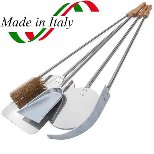 Pale pizza per forno a legna inox kit pala pizza 5 pz Set pizza forno a  legna | eBay