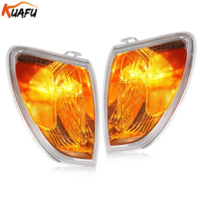 Pair For Toyota Land Cruiser 1998-2004 Side Corner Lights Turn Signal Lamps