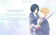 Anime ichiruki kuchiki rukia kurosaki ichigo Stitched Gaming Mat Desk
