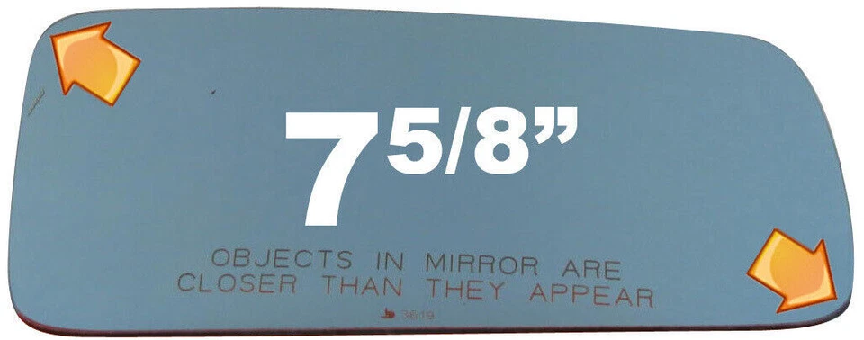 New Convex Right Side Mirror For 92-93 Mercedes 300SD W/O Backing Plate - Image 2 of 4