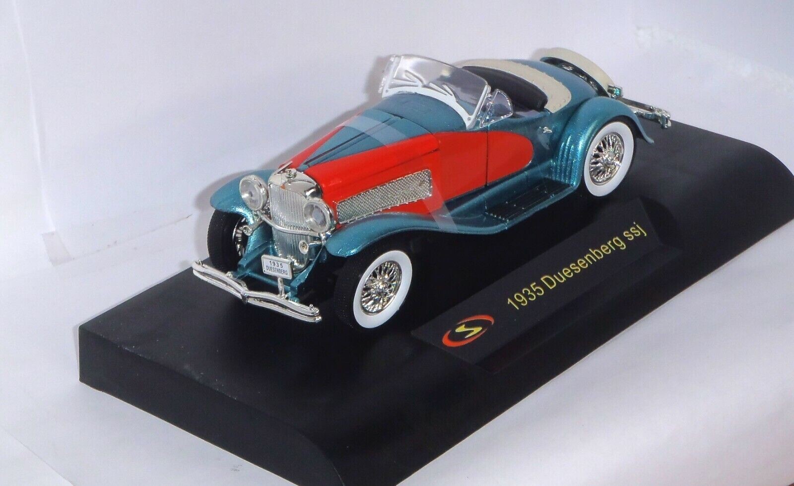 1935 Duesenberg SSJ, METALLIC BLUE & RED 132 Scale SIGNATURE MODELS