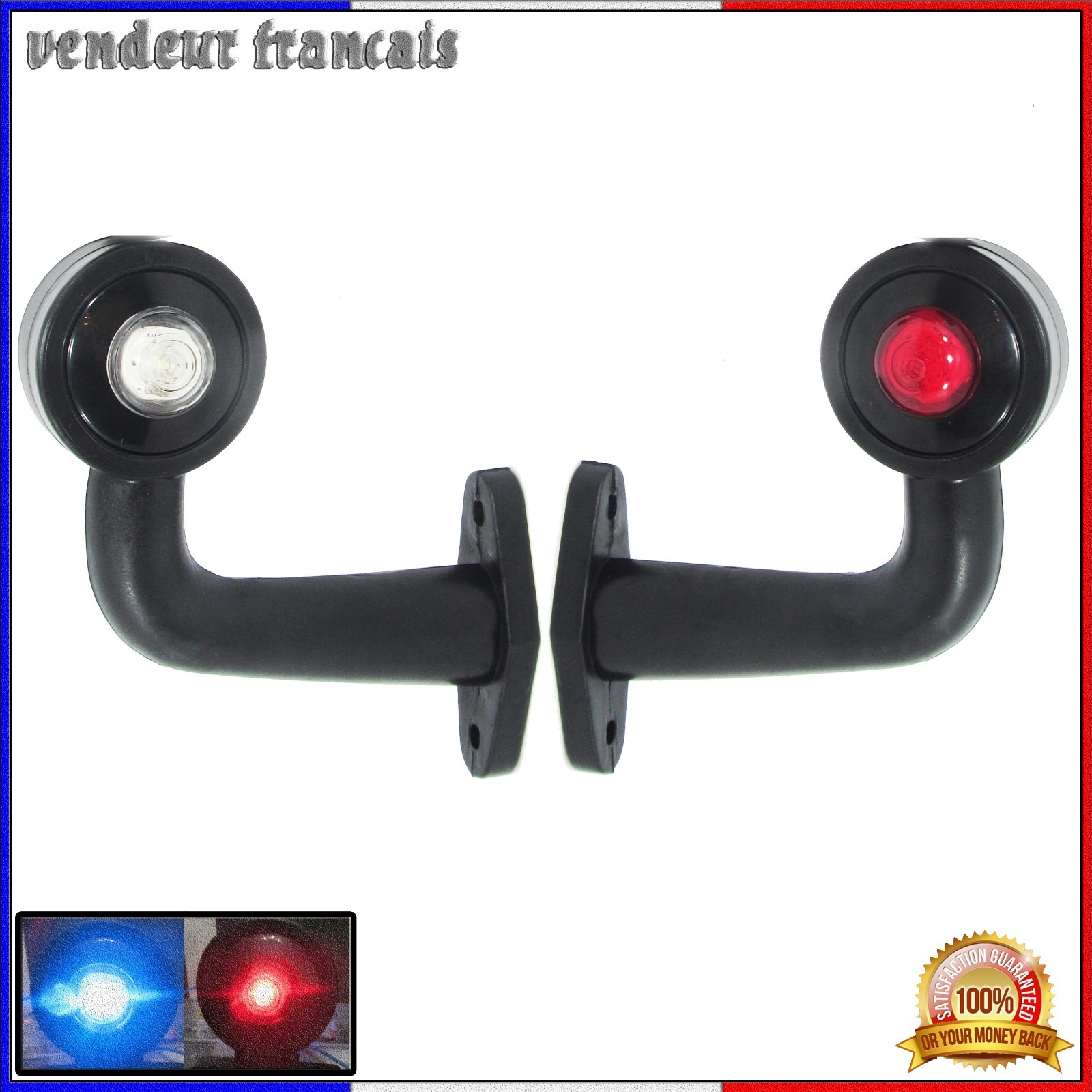 Feux de gabarit LED 12V 24V universels pour remorque camion LKW PKW