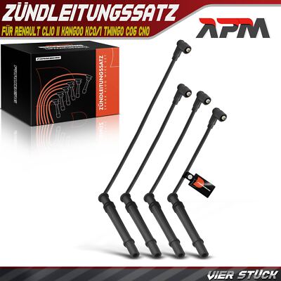 4x Zündleitungssatz Zündkabel für Renault Clio II Kangoo KC0/1 Twingo C06 CN0