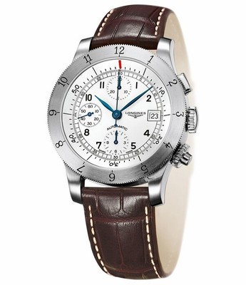Longines Heritage Automatic Chronograph Steel Mens Strap Watch  L2.741.4.73.2 | eBay