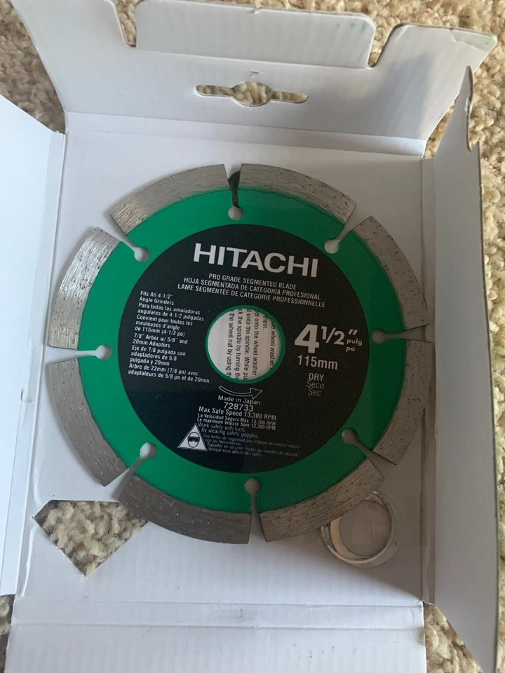 Hoja Hitachi 4 1/2 115 mm modelo 728733 Foto 2 de 3