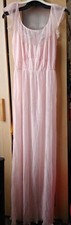 VINTAGE Pink Sheer Long Nightgown Sz 40 No Brand
