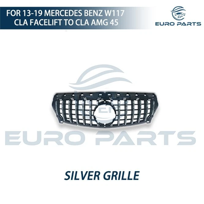 适用于 2013 - 2019 梅赛德斯奔驰 CLA 级 W117 整容 CLA45 前保险杠带格栅 — 第 4/4 张图片