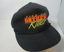 New Farmer Hat Cap Rope Black Embroidered Fire Ant ORTHENE Killer Mohr's Vintage