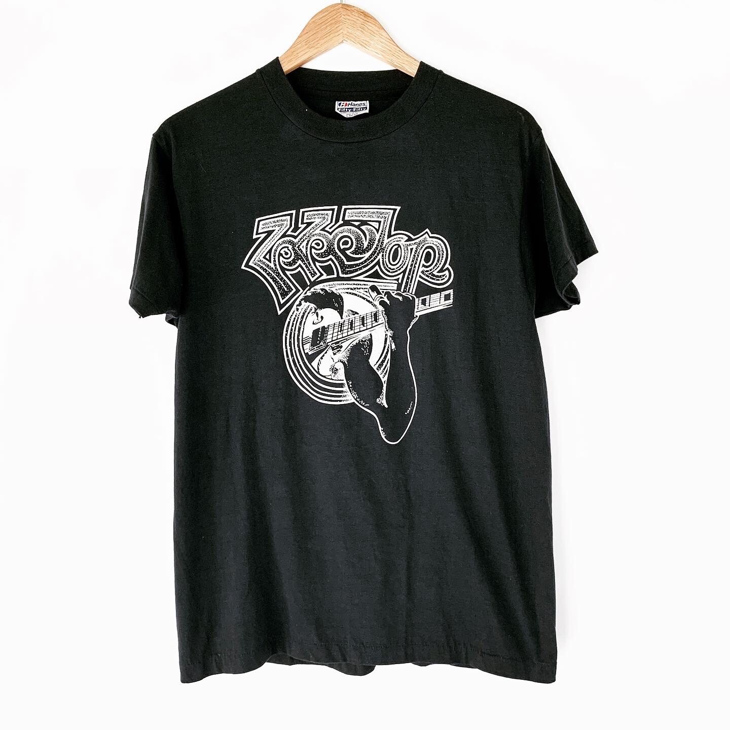 1980s ZZ Top Vintage Tour Band Rock Tee Shirt 80s Tex… Gem