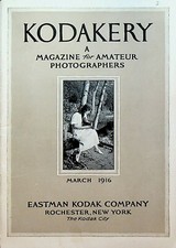 Kodakery Magazine for Amateur Photographers Kodak March 1916 Rochester NY