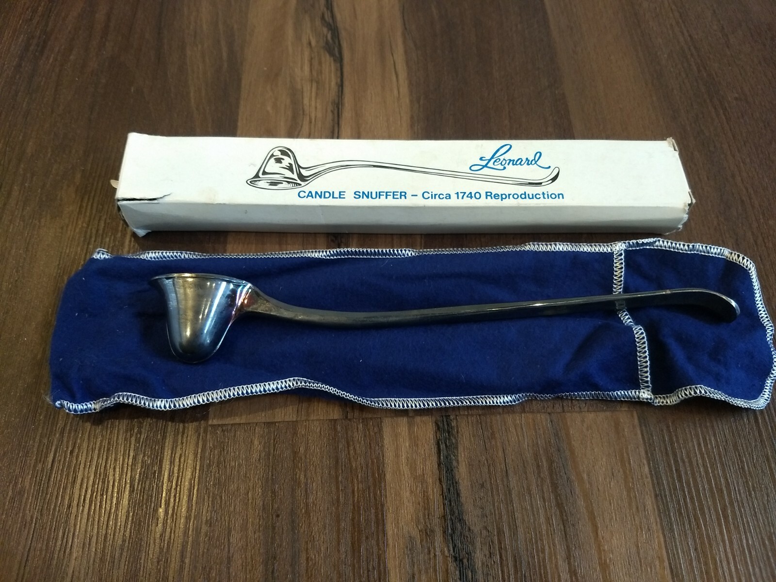 Leonard Candle Snuffer Silver Plate Circa 1740 Reproduction 10" eBay