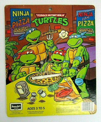 1990 Rose Art TMNT Teenage Mutant Ninja Turtles Frame Tray Puzzle
