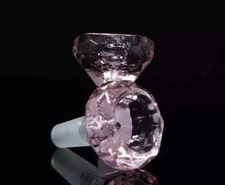 2PACKS 2.5" Pink Diamond Slide Bowl 14mm Water Pipe Hookah Head Piece Thick Bowl