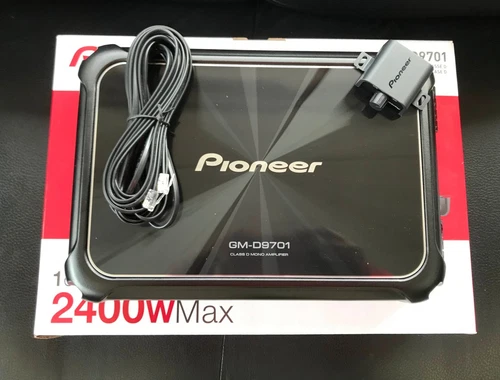 PIONEER GM-D9701 class D Monoblock Subwoofer Amp 2400 Watts 1 Ohm incl.Bass Knob