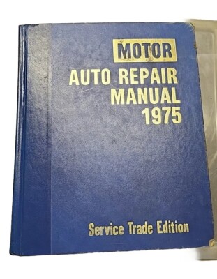 1975 Motor Auto Service Manual Service Trade Edition 