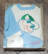 VINTAGE TRIMFIT BABY TERRY FOOTIE SLEEPER SIZE S UP TO 10 LBS. MADE IN THE USA