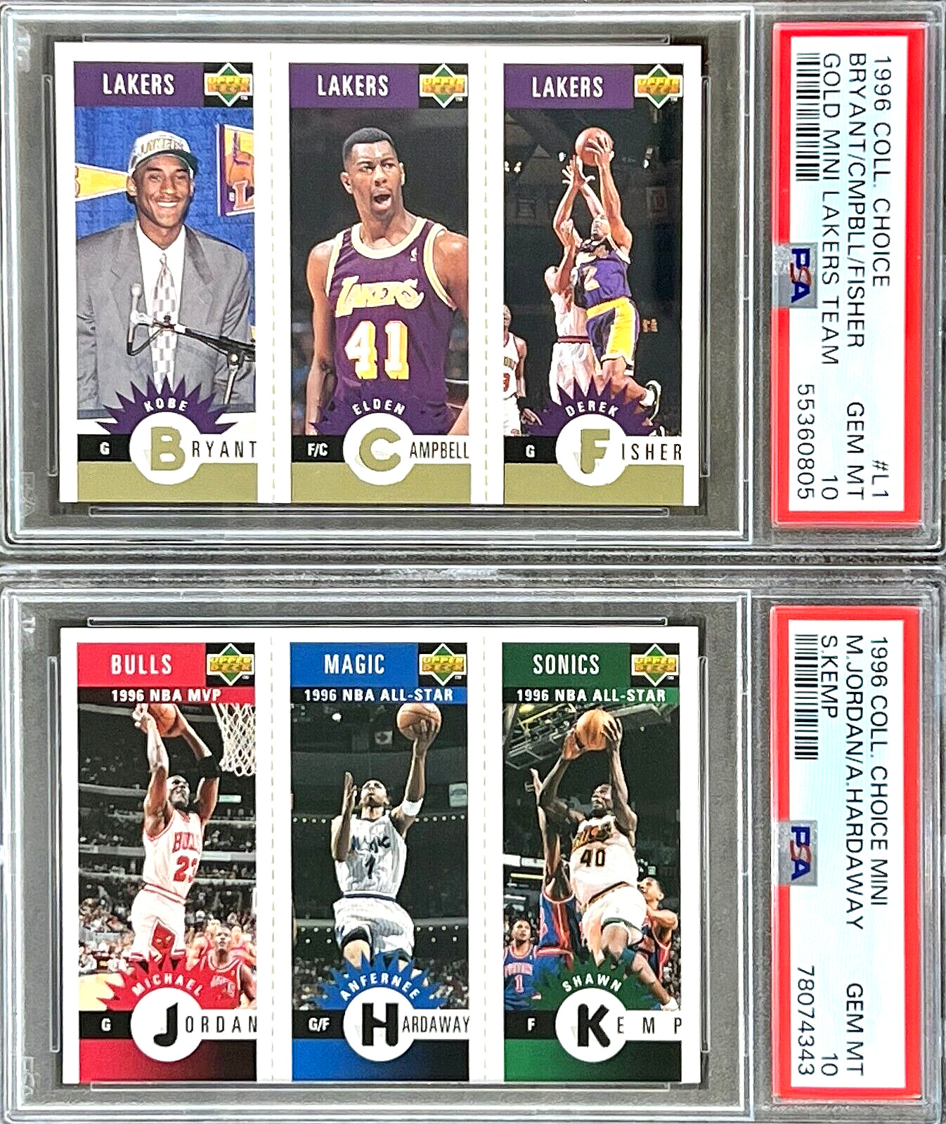 1996 UPPER DECK KOBE BRYANT PSA 10