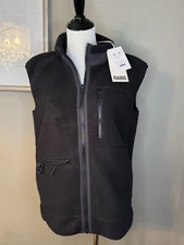 RAINS Unisex Heavy Fleece Vest, Black, MSRP: $200+, SZ: XS (See Measurements)