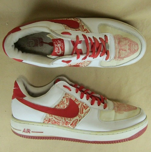 Nike Air Force 1 US 12 EU 46 Men Jordan Maze Face Fashion Sneaker Rare  Leather | eBay