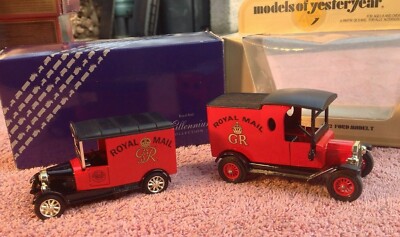 Matchbox MOY Y-12 1912 & Corgi Millennium Collection Model T Fords ''Royal Mail''