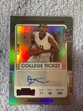 Michael Foster Jr 2022 Contenders COLLEGE TICKET AUTO Rookie #CT-MFJ SP PINK