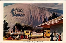 Postcard Georgia's Stone Mountain State Park GA Railroad 