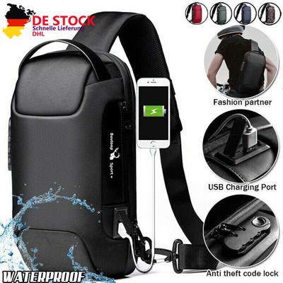 Men's Sling Backpack Oxford Tuch Wasserdicht&Anti-Diebstahl Cross Body Bag
