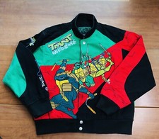 Teenage Mutant Ninja Turtles Back to Sewer Denim Jacket Youth Size Large 2010