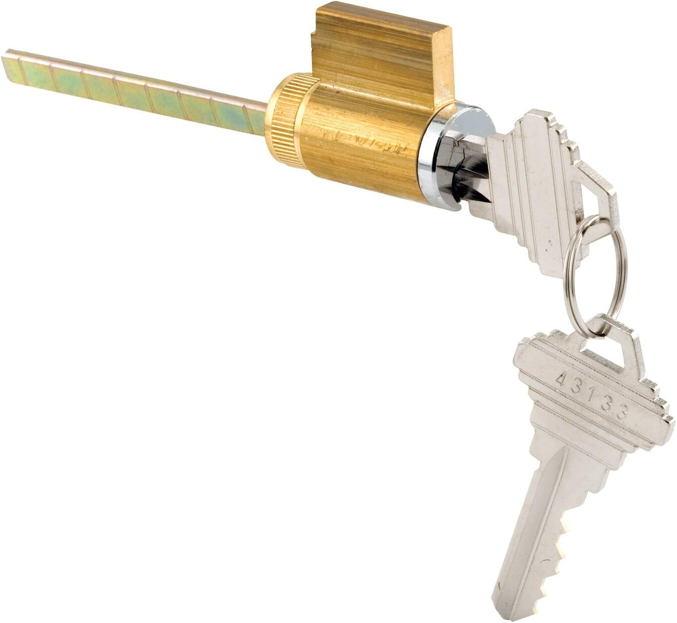Schlage E2103 1-1/4 Inch Cylinder Lock Single Pack with Shaped Keys  