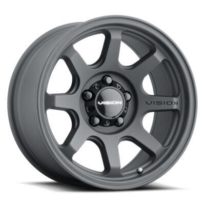VISION 351 Flow Rim 18X9 6X135 Offset 18 Satin Black (Quantity of 4)