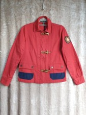 Lauren Ralph Lauren Military Chore Cotton Canvas Firemans Hook Clasp Jacket