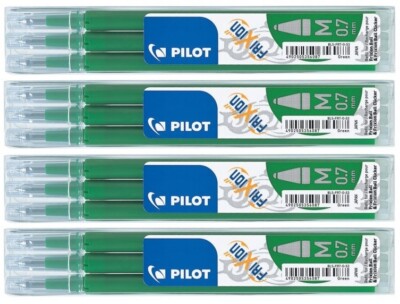 PILOT Pack 2 recharges FriXion Ball 4 couleurs - Encre gel effaçable - Pointe fine Rouge x 3 - Stylo & feutre PILOT Pack 2 recharges FriXion Ball 4 couleurs - Encre gel effaçable - Pointe fine Rouge x 3 - Stylo & feutre