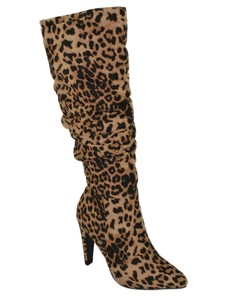 knee high cheetah boots