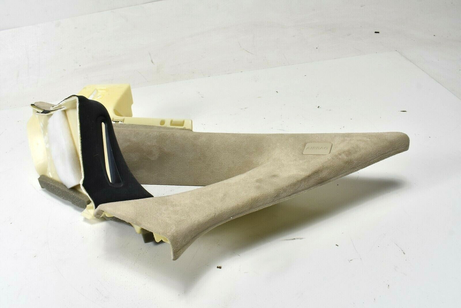 10-19 Jaguar X351 XJ XJR Front Right Side A Pillar Trim Panel Suede Beige OEM