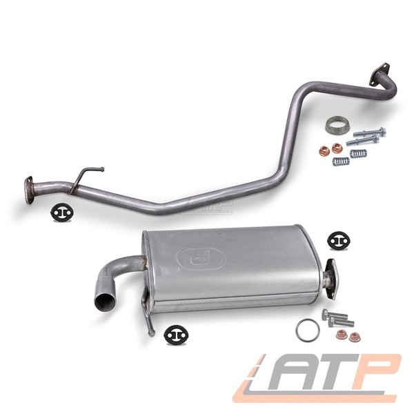 EndschalldÄMpfer + Abgasrohr FÜR Suzuki Jimny SN 1.3 4X4 4WD 2WD BJ AB 98-image