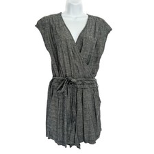 Toad  Co Earthy Granola Romper Womens L Faux Wrap Sustainable Hemp Ethical Boho