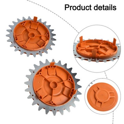Schwerlast Radnabenabdeckung für S&M Modelle von Rasenmähern in leuchtendem Orange