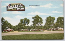 Postcard Orange Park, Florida, Azalea Court, on Highway 17 A9338
