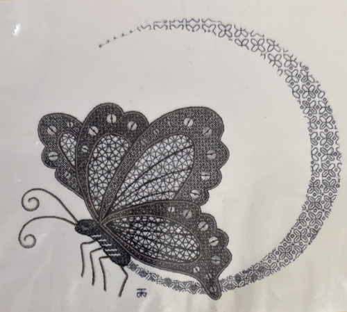 Rare SPECTRAL BUTTERFLY Blackwork pattern