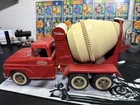Vintage Tonka Cement Mixer Truck Pressed Steel 60's read