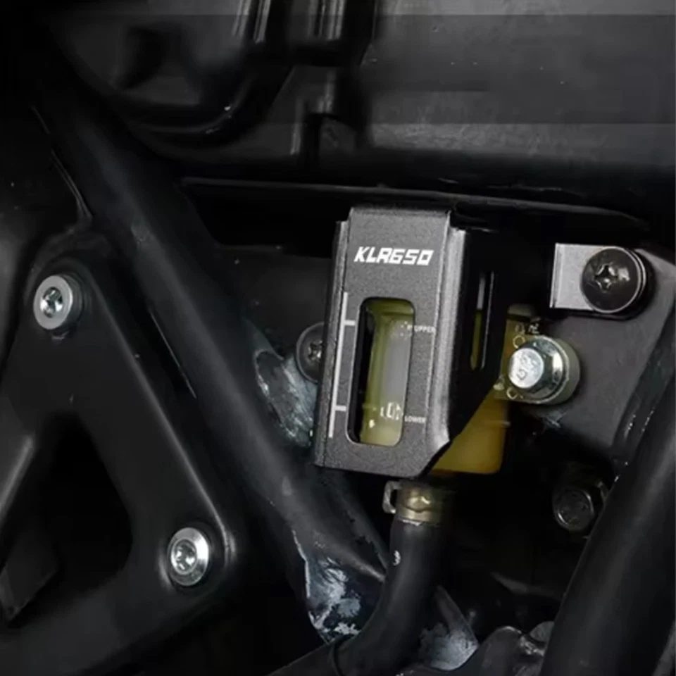 Rear Brake Fluid Reservoir Guard Protector Cap Cover Fits Kawasaki KLR650 08-18 - Image 4 of 4