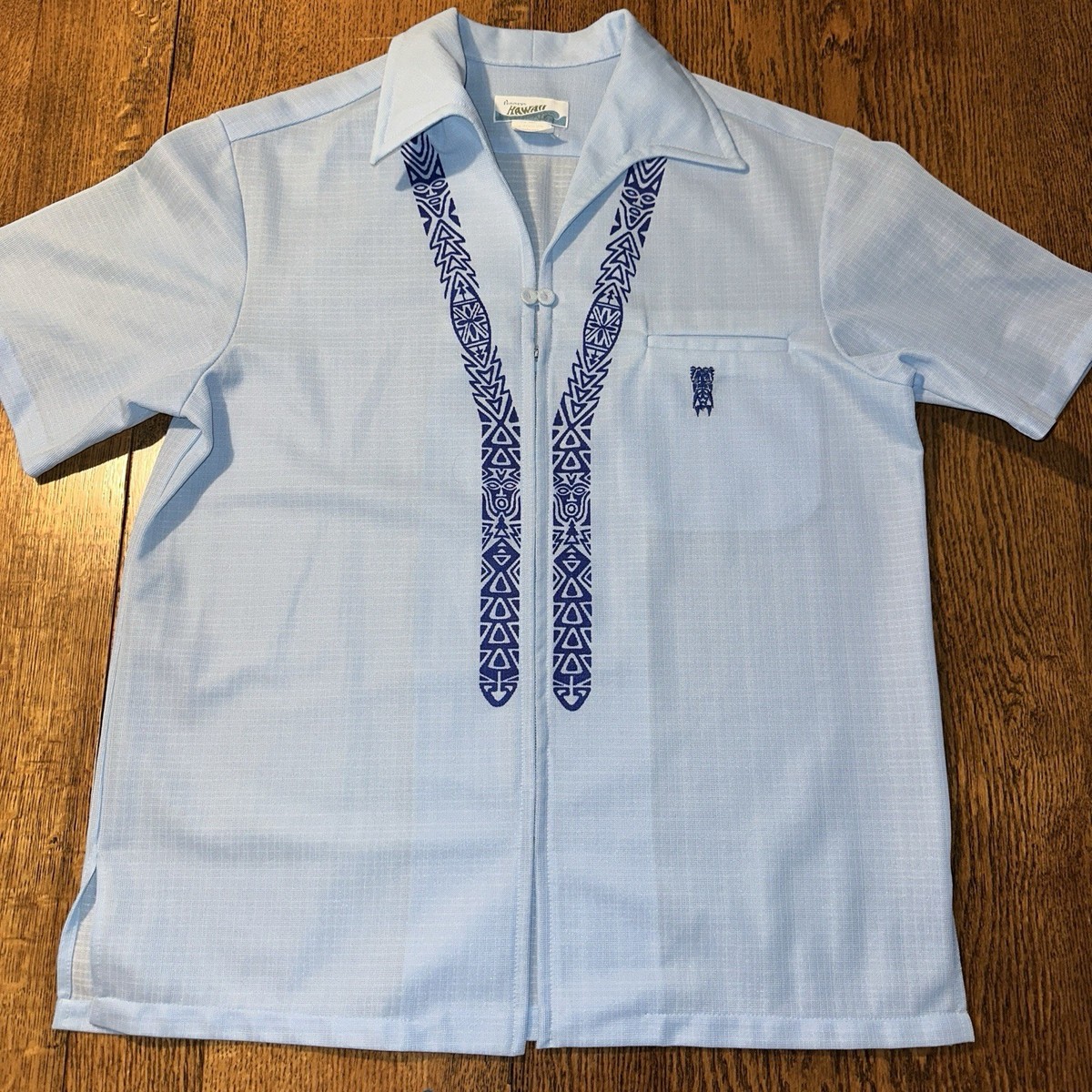 トップス Vintage 60s pennys aloha shirt Vtg 60 Pennys Hawaii Loop Button Full Zip Front Hawaiian Shirt