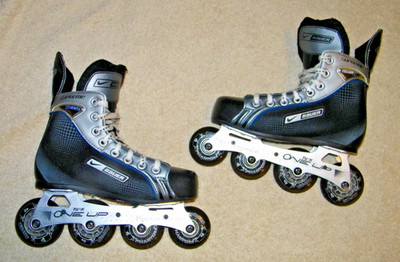 BAUER SUPREME ASCENDANT INLINE HOCKEY SKATES ROLLERBLADES SIZE 4R SKATE,5 SHOE