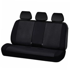 Rear Bench car seat Covers car seat Protectors Split Neoprene Solid Black